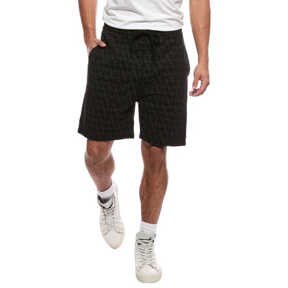 Valentino Mens  Jersey Bottom, Black